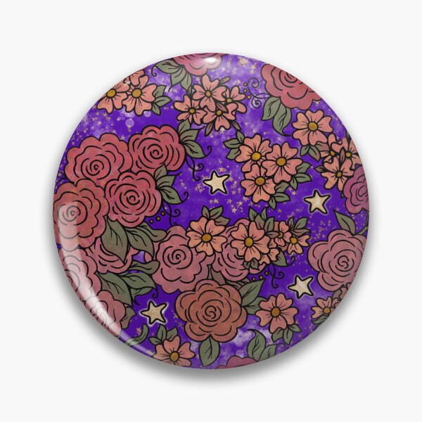 Item preview, Roses and Stars on Purple designed and sold by Kristi Duggins.