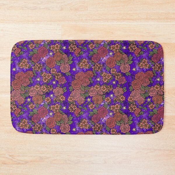 Item preview, Roses and Stars on Purple designed and sold by Kristi Duggins.