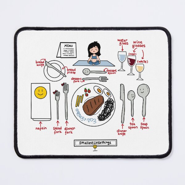 Item preview, Fine Dining Rules - Eat and Smile - Good Food Good Life Ommmmmm designed and sold by smallestthings.