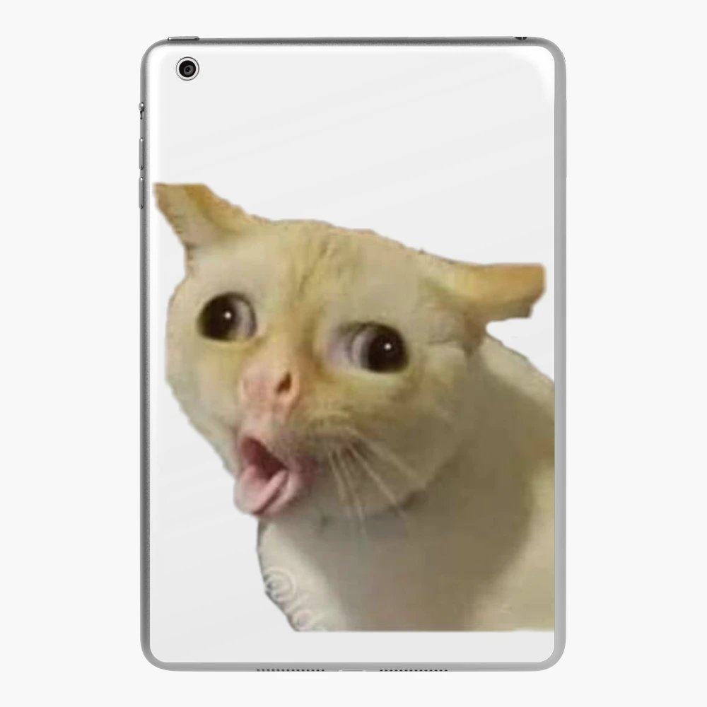 angry cat face meme iPad Case & Skin by auroragalavis