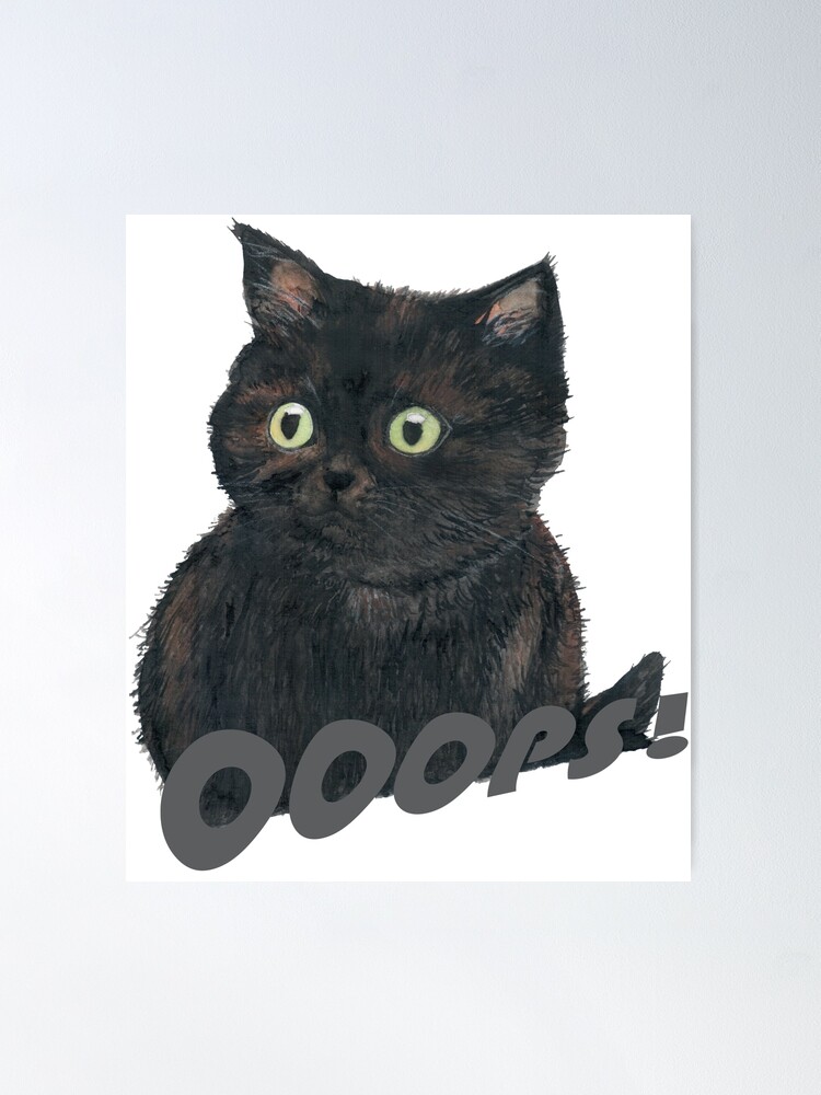 Cat Meme Coaster Funny Striped Cat Coaster Surprised Kitty 