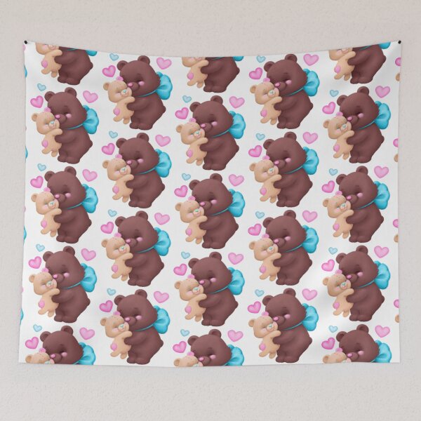 Item preview, A cute bear hugs his little cuddly bear full of love designed and sold by artmeyer.