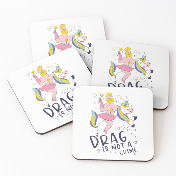 Item preview, Drag Is Not A Crime Funny LGBTQ Drag Unicorn designed and sold by Designer-Girl.