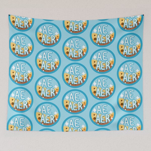 Item preview, ae/aer blue & gold boba designed and sold by pridefrogprints.