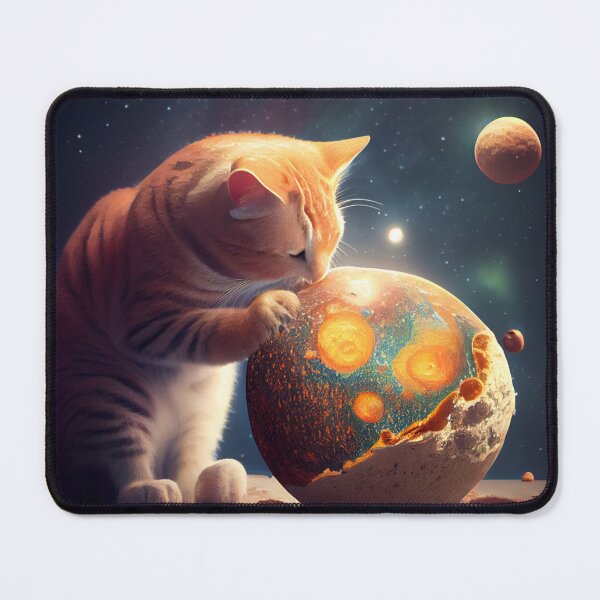Item preview, The cat is eating the planets on space - cat lover designed and sold by SameeraDammeyer.