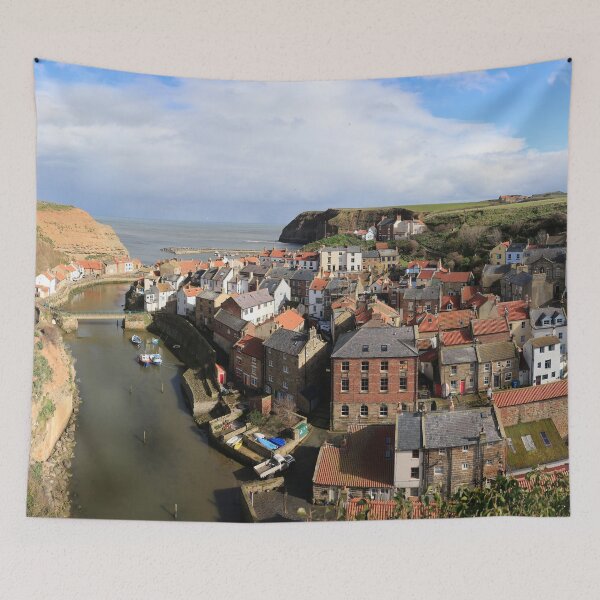 Item preview, Staithes, Panorama, North Yorkshire, England designed and sold by Paul Thompson Photography.