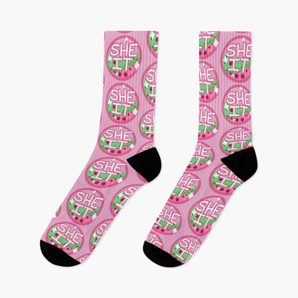 Item preview, she/it pink & green boba designed and sold by pridefrogprints.