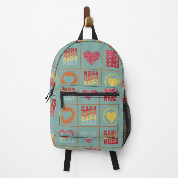 Item preview, Mama and Hearts tic Tac Toe in retro sunset colors designed and sold by TheTrendsDesk.