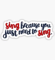 Pegatina Julia Trojan Sing Quote