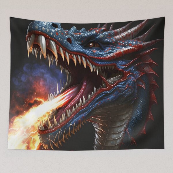 Item preview, Patriotic Fire Breathing Dragon designed and sold by cy312.