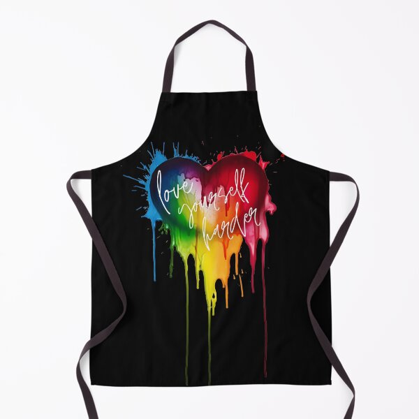 Item preview, Love Yourself Harder Melting Painted Heart designed and sold by Print-A-Joke.