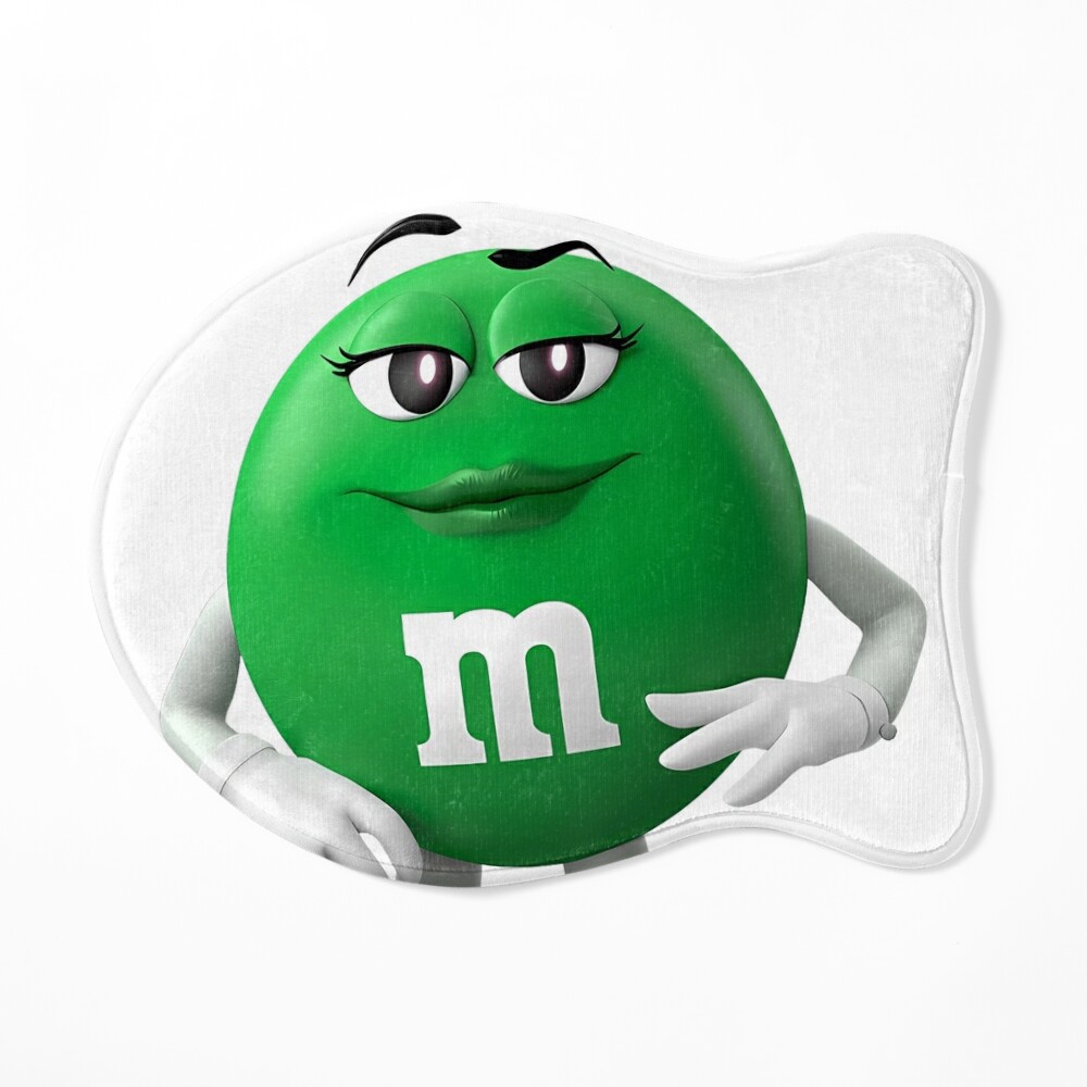 funny m m Green - m and ms Throw Pillow for Sale by Grsifeart