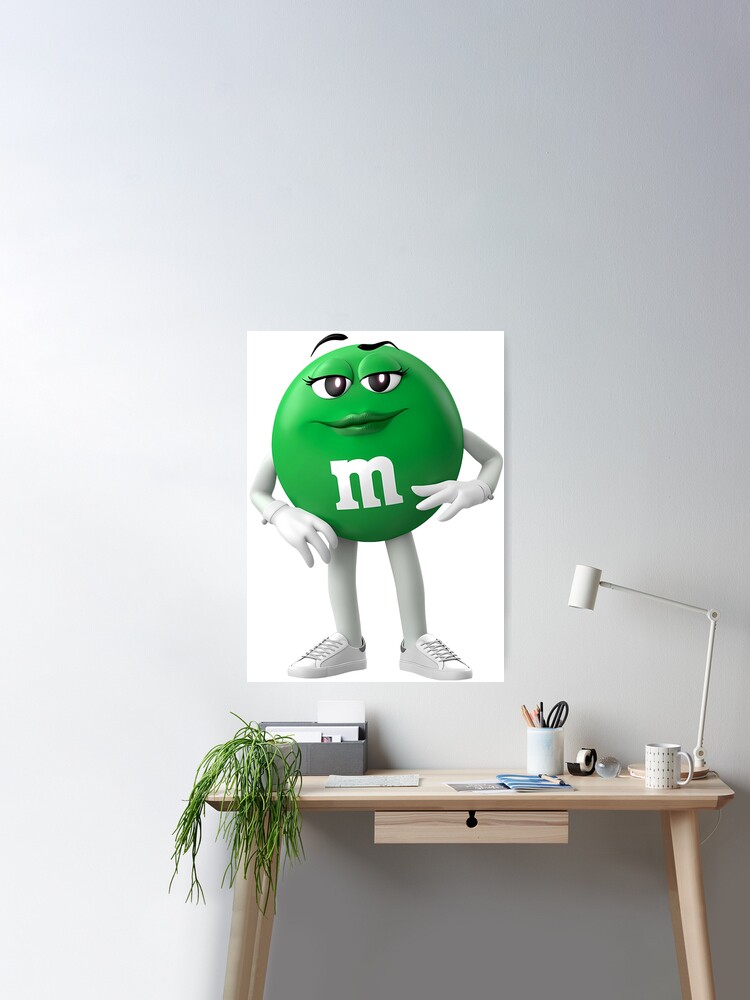 funny m m Green - m and ms Sticker for Sale by Grsifeart