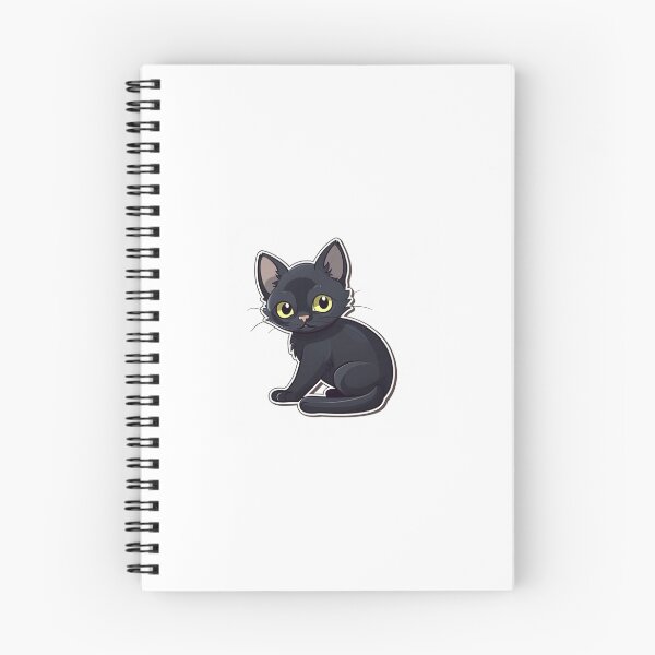 Item preview, Cute Black Bombay Kitten cartoon sticker 3 designed and sold by preston181.