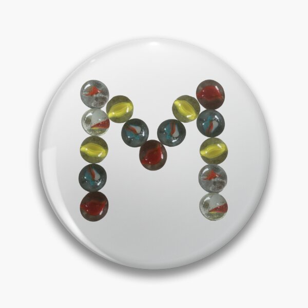 Item preview, M is for Marbles | Marbles game | Glass marbles | Letter M | Initial M designed and sold by EveryDayDabble.