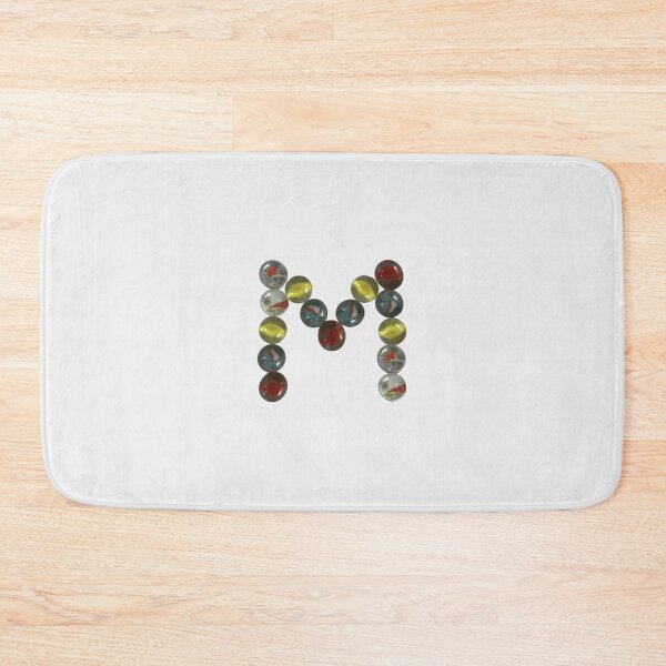Item preview, M is for Marbles | Marbles game | Glass marbles | Letter M | Initial M designed and sold by EveryDayDabble.