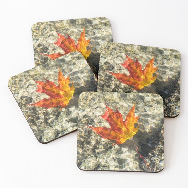 Item preview, Submerged Maple Leaf in Bold Jeweled Pattern designed and sold by Georgia Mizuleva.