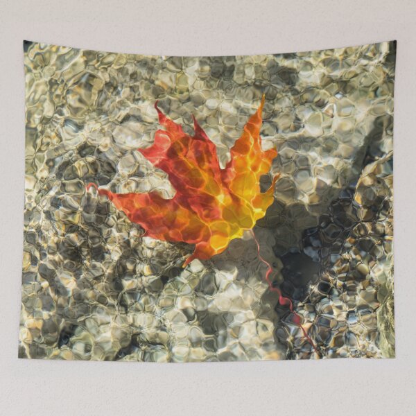 Item preview, Submerged Maple Leaf in Bold Jeweled Pattern designed and sold by Georgia Mizuleva.