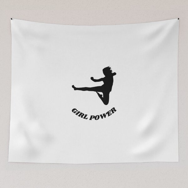 Item preview, Kick Boxing Girl Power Inspirational Quote designed and sold by HanaiPrint.