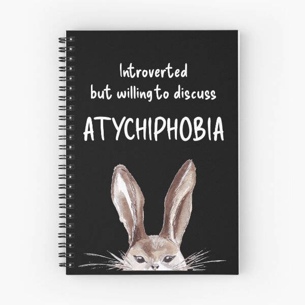 Item preview, Introverted but willing to discuss ATYCHIPHOBIA bunny designed and sold by Wolshebnaja.