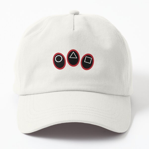 Item preview, Squid Game Circle Triangle Square Face Masks (Red) designed and sold by QOT  Designs.
