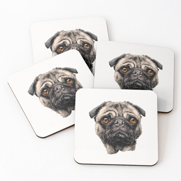 Item preview, Pug Dog Portrait designed and sold by FurFaces.
