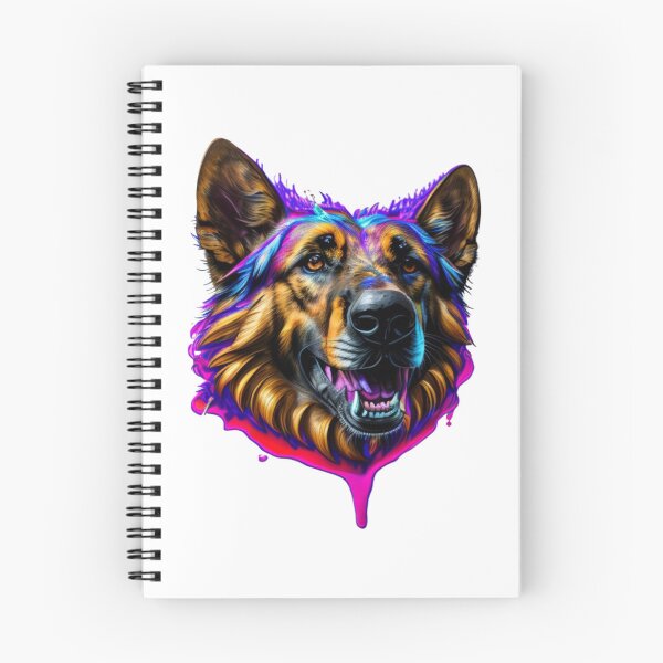 Item preview, Epic German Shepherd Splash Art with Colorful Paint designed and sold by MediaPOX.