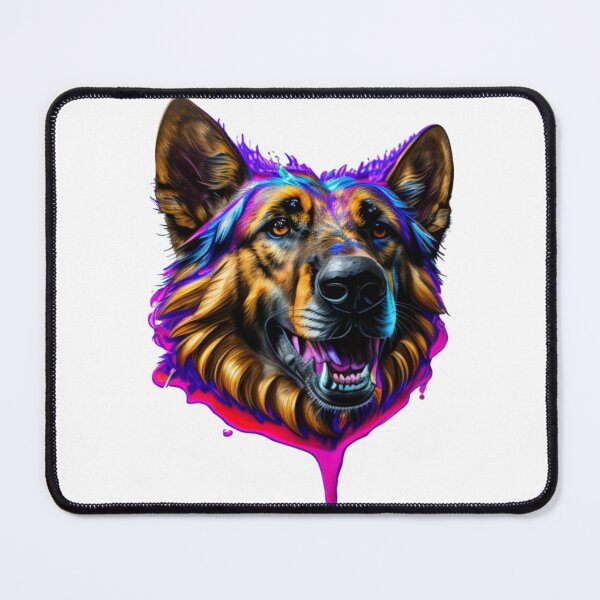 Item preview, Epic German Shepherd Splash Art with Colorful Paint designed and sold by MediaPOX.