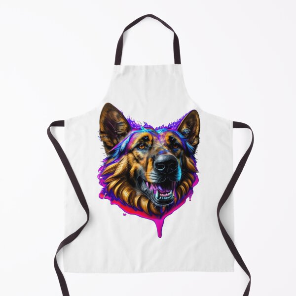 Item preview, Epic German Shepherd Splash Art with Colorful Paint designed and sold by MediaPOX.