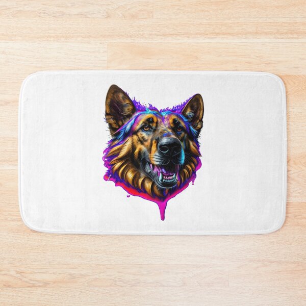 Item preview, Epic German Shepherd Splash Art with Colorful Paint designed and sold by MediaPOX.