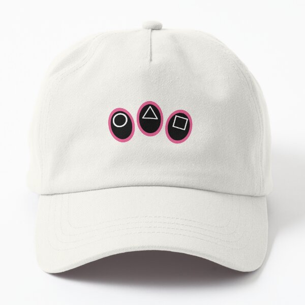 Item preview, Squid Game Circle Triangle Square Face Masks (Pink) designed and sold by QOT  Designs.