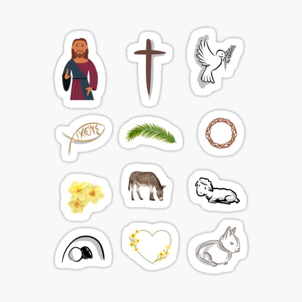 Item preview, Happy Palm Sunday Resurrection Pack, Celebrating Palm Sunday Holy Week, Easter week designed and sold by haRexia.