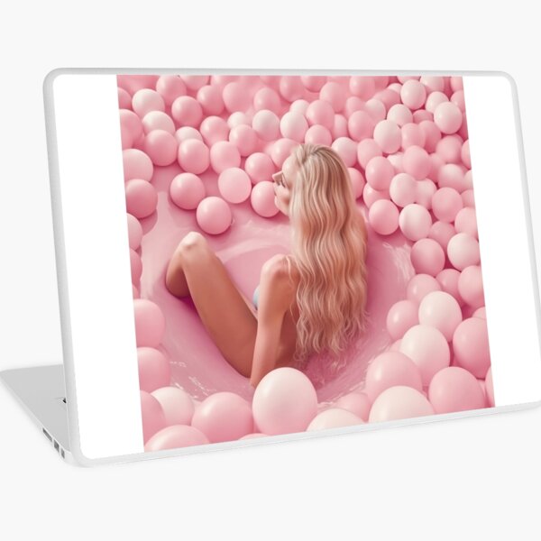 Woman in the ball pool Laptop Skin