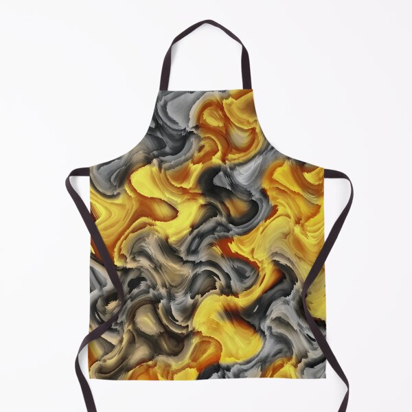 Item preview, Yellow And Grey Abstract Art designed and sold by Ayesha Saleem.