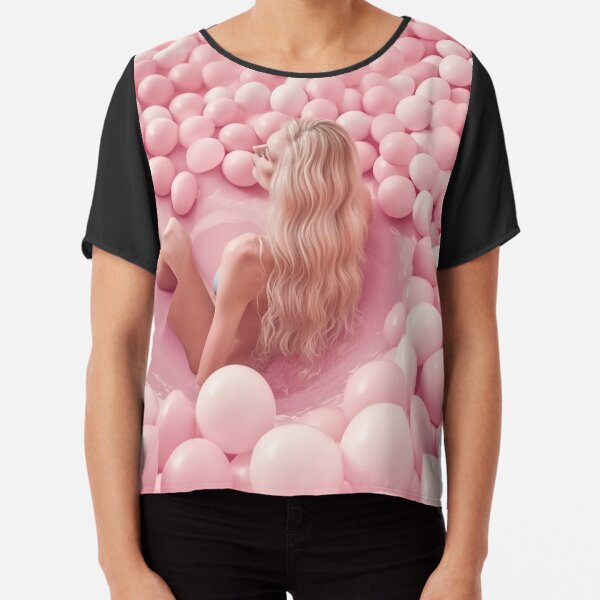 Woman in the ball pool Chiffon Top