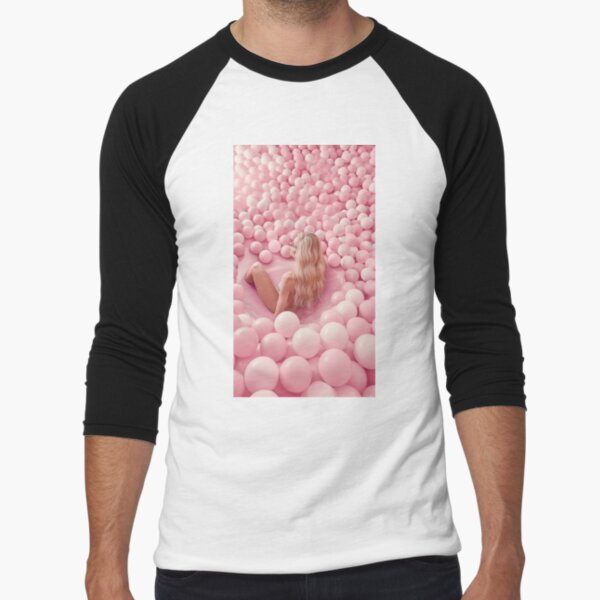 Woman in the ball pool Baseball ¾ Sleeve T-Shirt