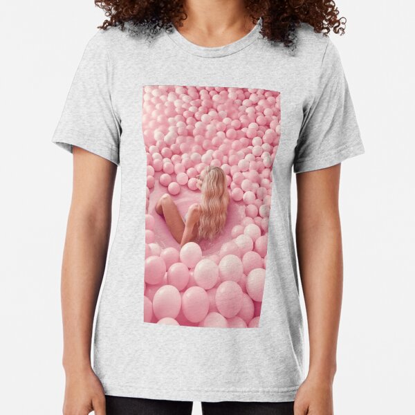 Woman in the ball pool Tri-blend T-Shirt