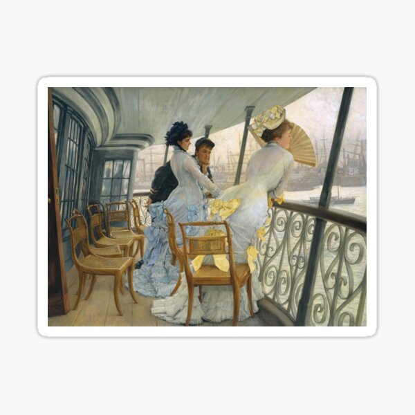 Aperçu de l'œuvre La galerie du HMS Calcutta, Portsmouth (1880) - James Tissot créée et vendue par SALON DES ARTS.