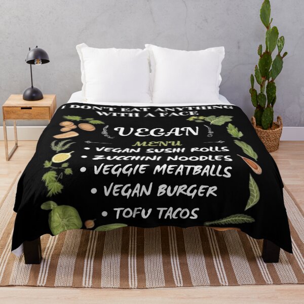 Item preview, I Don't Eat Anything With A Face Vegan designed and sold by blakfrog.