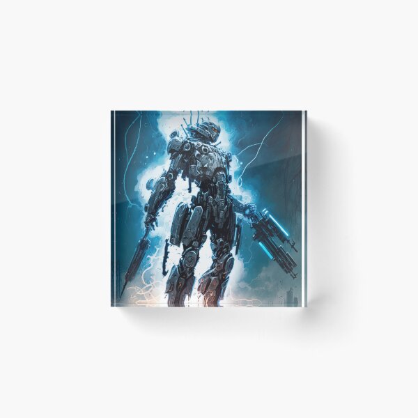 Item preview, cybernetic android fighting crime designed and sold by artyficial-.