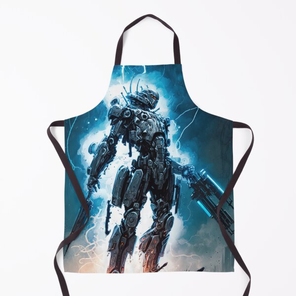 Item preview, cybernetic android fighting crime designed and sold by artyficial-.