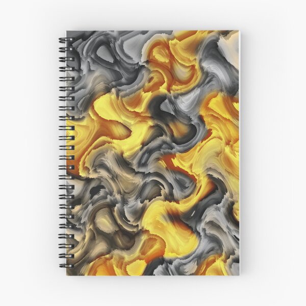 Item preview, Yellow And Grey Abstract Art designed and sold by Ayesha Saleem.