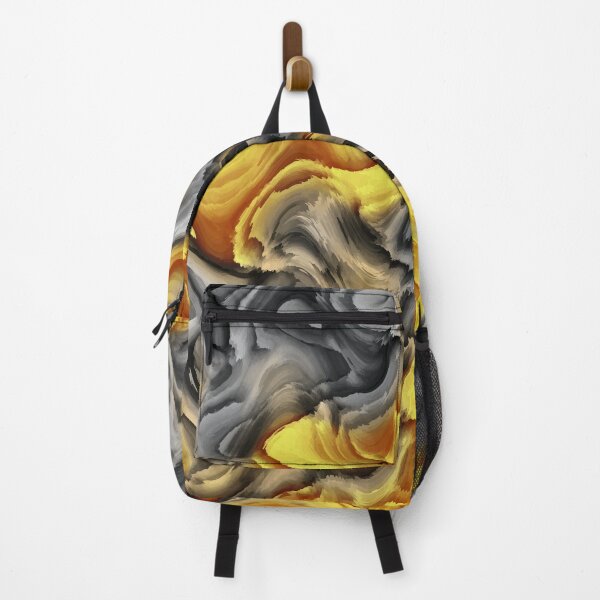Item preview, Yellow And Grey Abstract Art designed and sold by Ayesha Saleem.