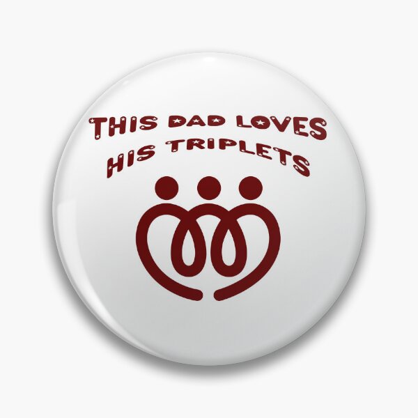 Item preview, dad loves his triplets 3 Classic T-Shirt  designed and sold by Osama Abdelgalil.