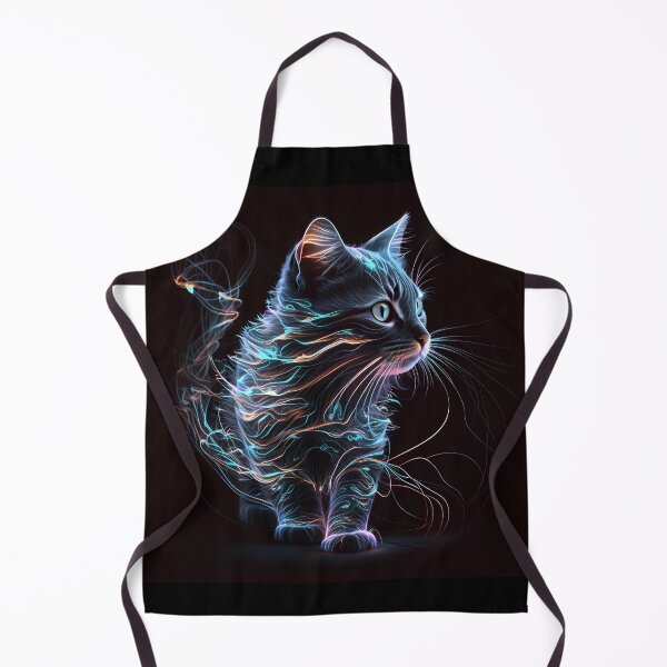 Item preview, Beautiful cat emitting neon color smoke designed and sold by qrixni.