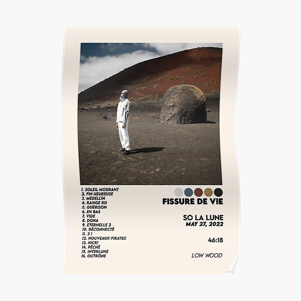 Fissure de vie | Cover d'album de Rap Fr | So La Lune Poster