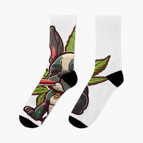 Item preview,  cute funny french bulldog smoking weed designed and sold by futuresimo04.