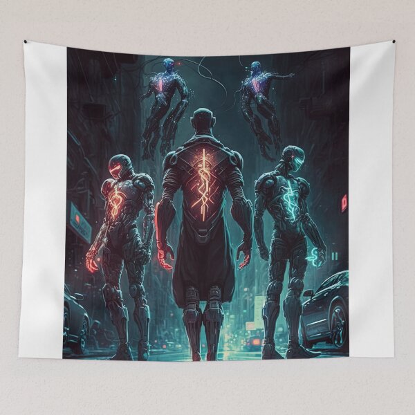 Item preview, Gang of futuristic cyborgs designed and sold by artyficial-.