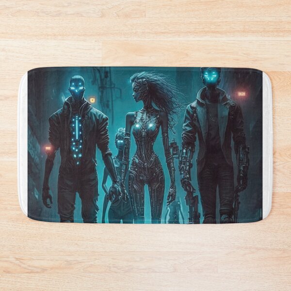 Item preview, Group of androids walking designed and sold by artyficial-.