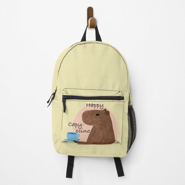Item preview, Happy capy-ccino capybara spring pastel designed and sold by glowvim.